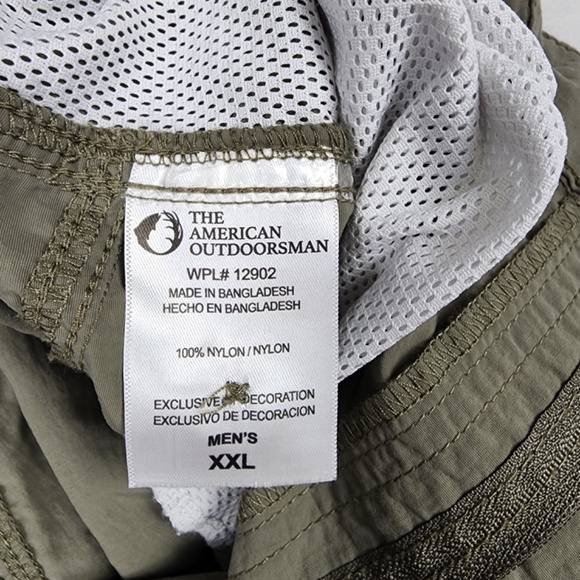 The American Outdoorsman | Nylon Hiking Shorts Water Repellent Elastic Waist XXL - Picture 5 of 9